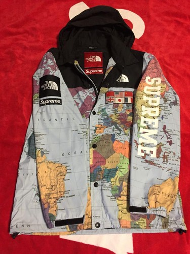 north face map supreme